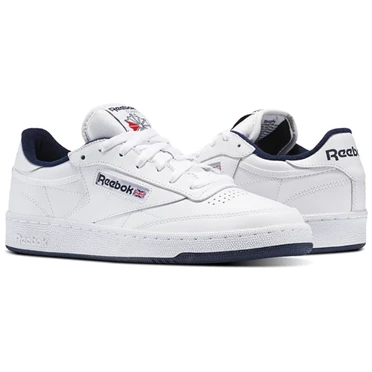 Zapatillas Reebok Club C 85 Hombre Blancas Azul Marino | 163459ROI