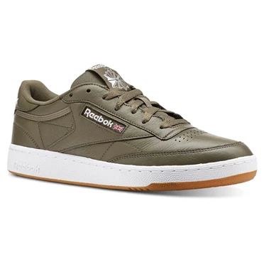 Zapatillas Reebok Club C 85 Hombre Gris Blancas | 430281VNG