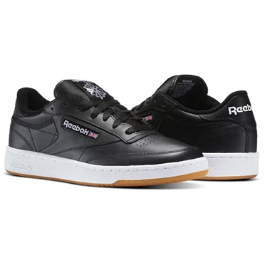 Zapatillas Reebok Club C 85 Hombre Negras Blancas | 906751PUB