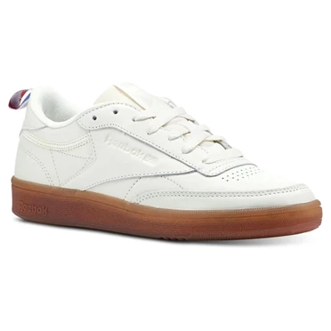 Zapatillas Reebok Club C 85 Mujer Blancas Marrones | 690432NQM