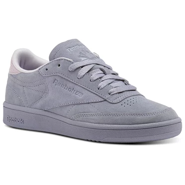 Zapatillas Reebok Club C 85 Nubuck Mujer Moradas | 289450JMN