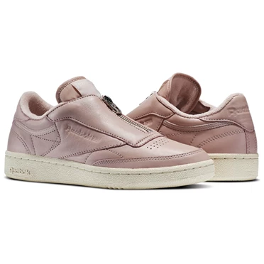 Zapatillas Reebok Club C 85 Zip Mujer Rosas Blancas Plateadas | 061358FSP