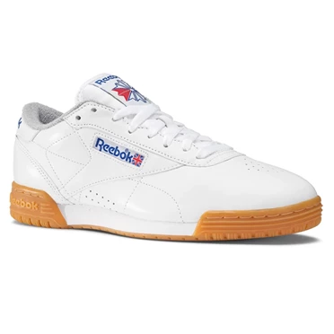 Zapatillas Reebok Exofit Lo Clean Logo R12 INT Mujer Blancas Azules Marrones | 580372ILU