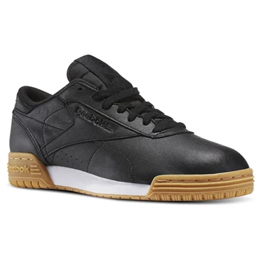 Zapatillas Reebok Exofit Lo Cln Garment Gum Mujer Negras Blancas Marrones | 627940JIN