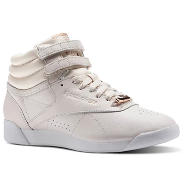 Zapatillas Reebok Freestyle HI MUTED Mujer Rosas Blancas Gris | 371682XGN