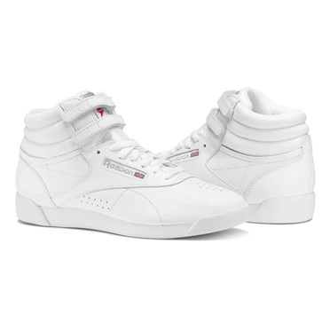 Zapatillas Reebok Freestyle Hi Mujer Blancas Plateadas | 420517HDO