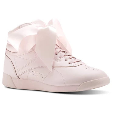 Zapatillas Reebok Freestyle Hi Satin Bow Mujer Rosas Gris | 238791YUI