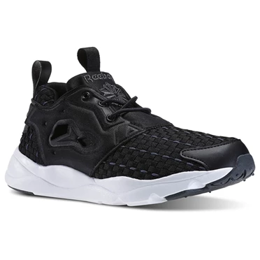 Zapatillas Reebok Furylite New Woven Mujer Negras Gris Blancas | 816420NQX