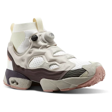 Zapatillas Reebok INSTAPUMP Fury Ultraknit DP Hombre Blancas Gris Blancas Rosas | 920641MUR