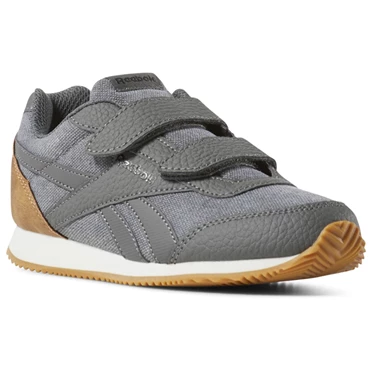 Zapatillas Reebok Royal CLJOG 2 2V Niños Gris Negras Blancas | 201765XEY