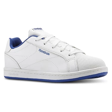 Zapatillas Reebok Royal Complete Clean Niños Blancas Azul Real | 189342CTF