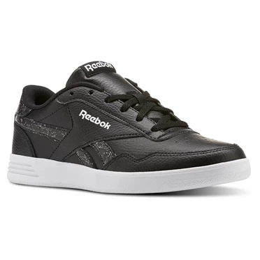 Zapatillas Reebok Royal Techque T Mujer Negras Blancas | 753208YGD