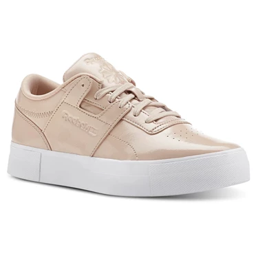 Zapatillas Reebok Workout Lo Mujer Beige Blancas | 429530YXN