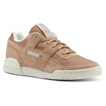 Zapatillas Reebok Workout Lo Plus Mujer Marrones Plateadas | 362198KBT