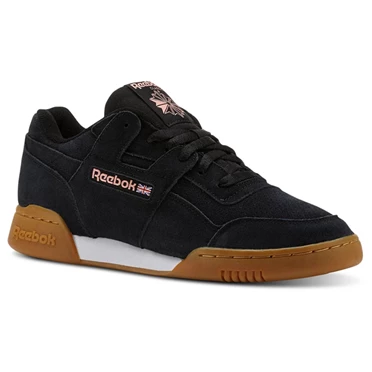 Zapatillas Reebok Workout Plus MU Hombre Negras Rosas Blancas | 081795AQC