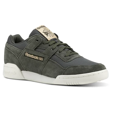 Zapatillas Reebok Workout Plus MU Hombre Verde Oliva Negras | 430897GJR