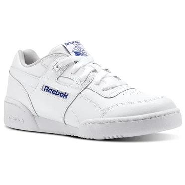 Zapatillas Reebok Workout Plus Niños Blancas Gris Azul Real | 465802JNM