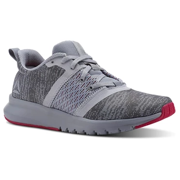 Zapatillas Running Reebok Print Lite Rush Mujer Gris Rosas | 312489HGR