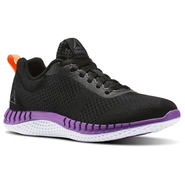 Zapatillas Running Reebok Print Run Prime Ultraknit Mujer Negras Moradas | 631257ULN