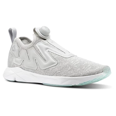 Zapatillas Running Reebok Pump Supreme Mujer Gris Blancas Azules | 784352OTG