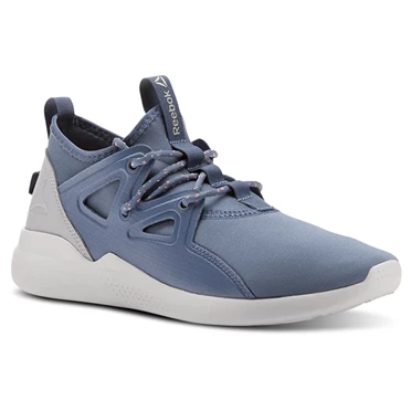 Zapatos De Estudio Reebok Cardio Motion Mujer Azules Gris Rosas | 431827ITJ